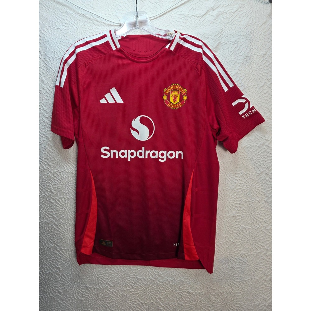 Adidas Manchester United Jersey Mens M Red NEW 2024/25 Authentic Player HEAT.RDY